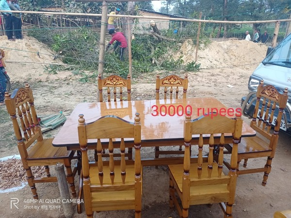 Wooden Dining Table 4 Seater