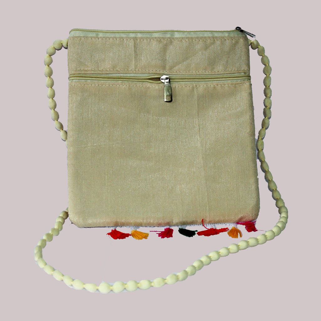 Tribes India Embroidery Shoulder bag with mirror work: G&A (Padhar) GJ view 2