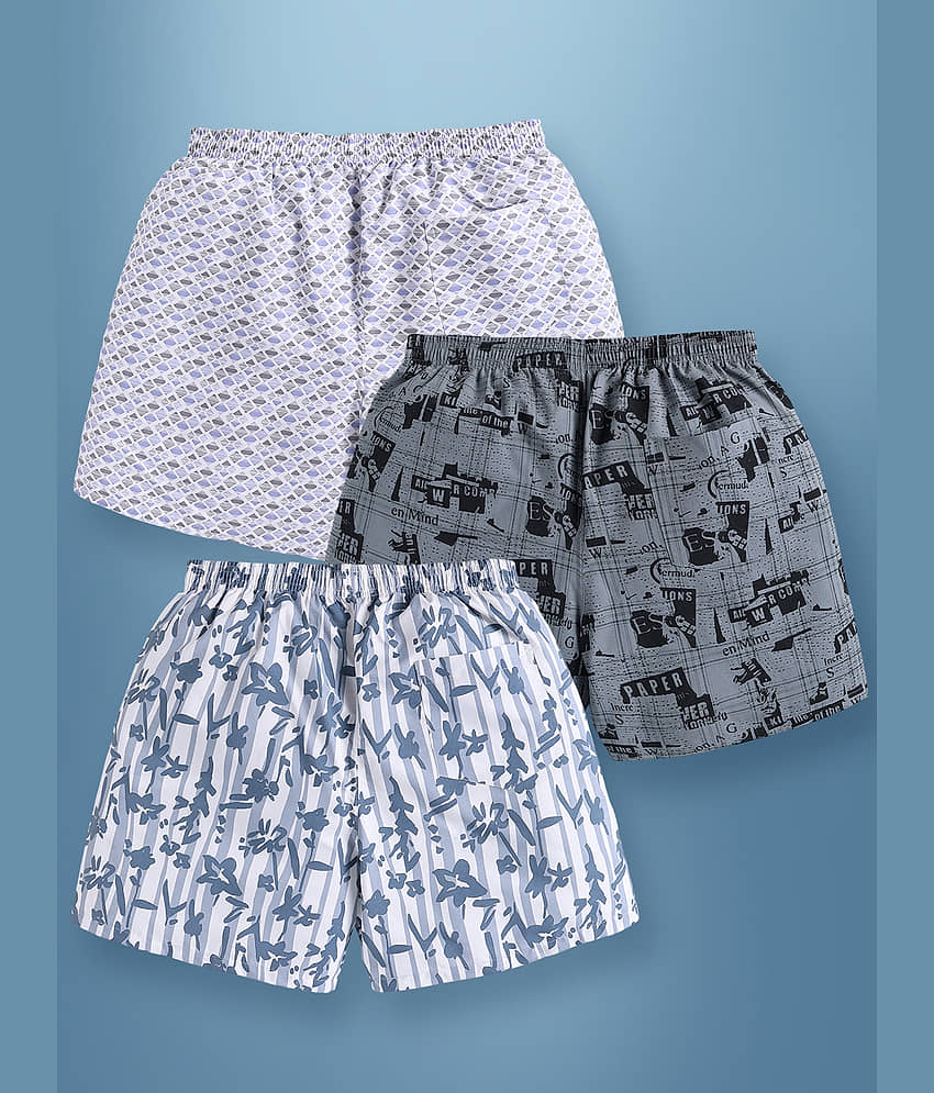Supersquad Pack of 3 Cotton Blend Boxers For Men's ( Assorted 1 ) view 2