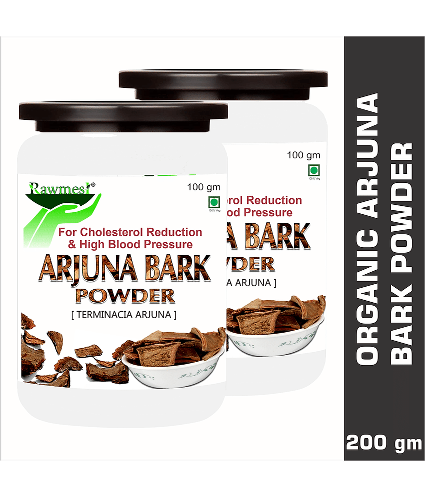 rawmest Arjuna Bark Powder 200 gm Vitamins Powder Pack of 2