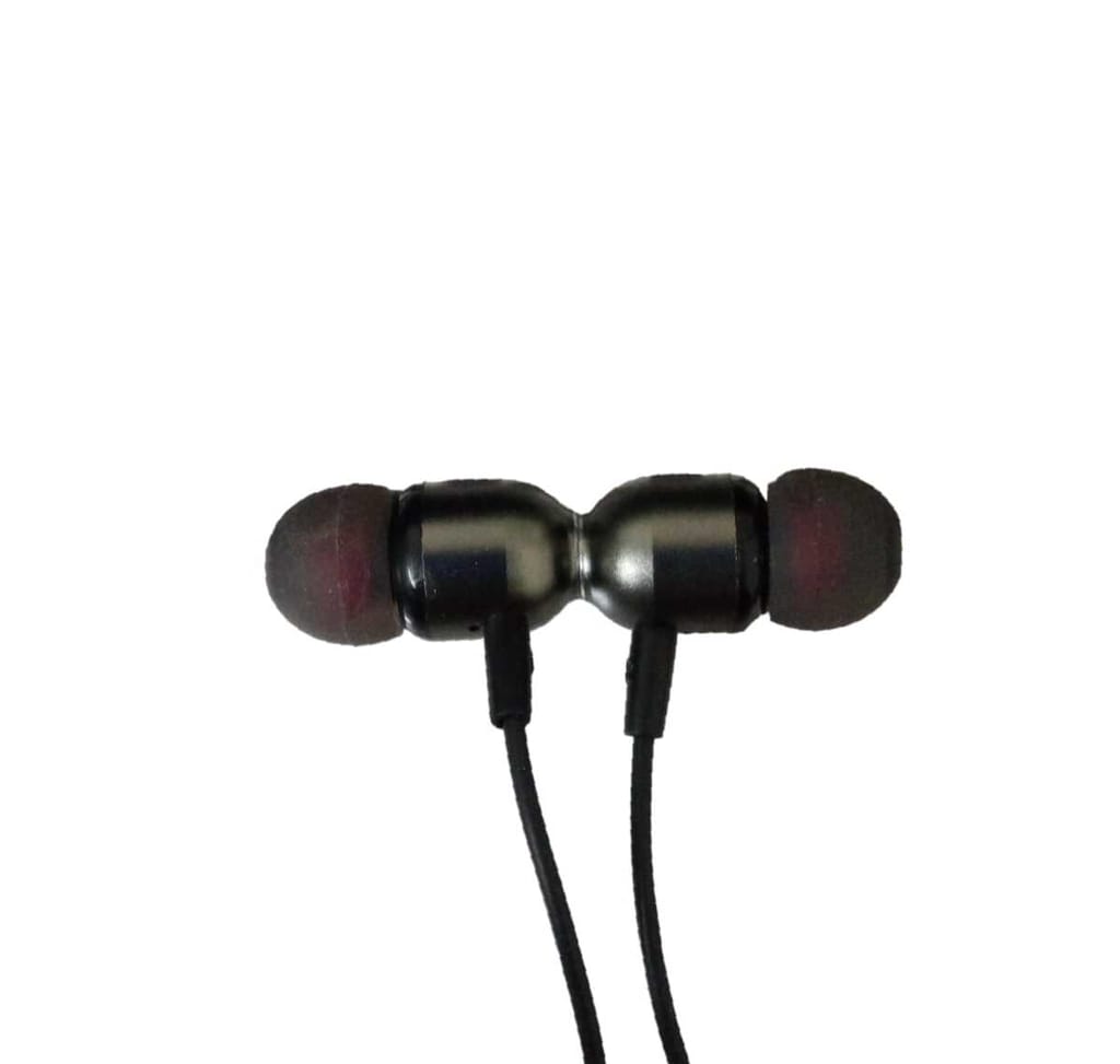 Bluetooth Neckband Earphone ,With Mic ,Earfit Design ,High Quality Sound And Calling , Upto 24 Hour Standby view 2