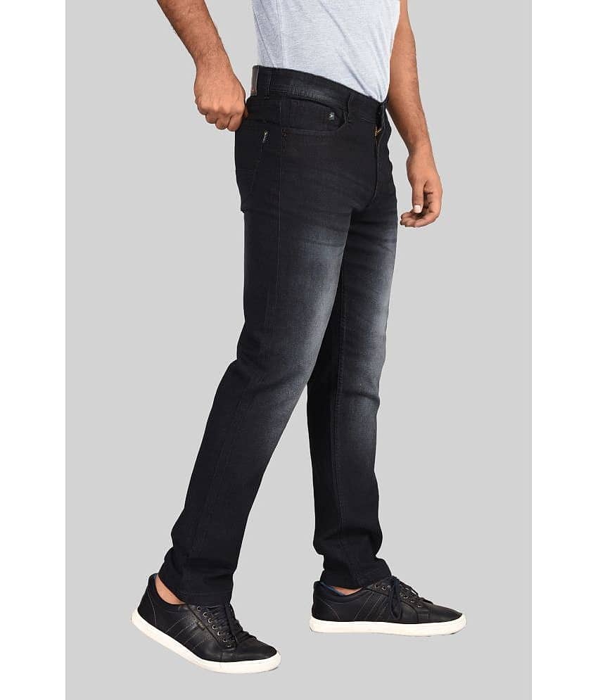 Aflash - Black Denim Slim Fit Men's Jeans ( Pack of 1 ) view 2