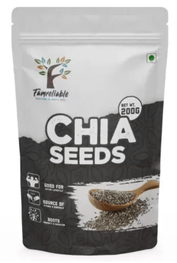 Famreliable Supercharge Your Day with 200g of Premium Chia Seeds, Boost Your Energy Chia Seeds (200 g)