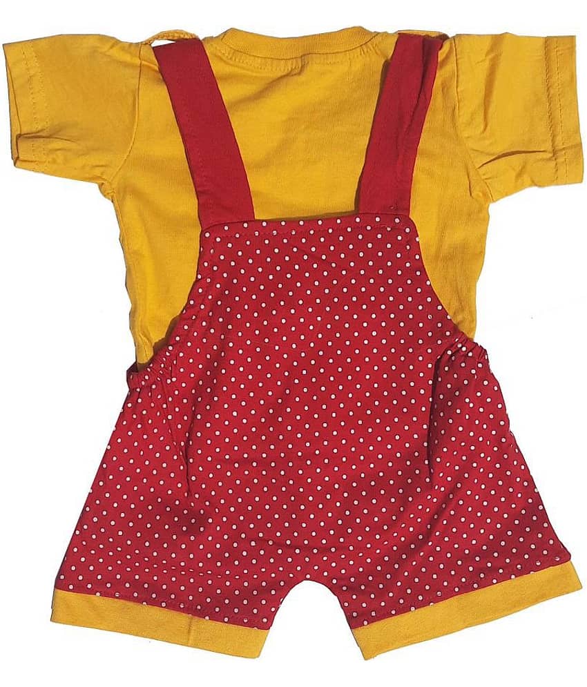 TRITI Pack of 1 Baby Boys 100% Cotton Tops & Bottoms Sets ( Red ) view 2