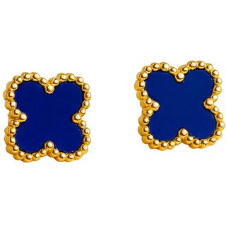 Clover Stud Earring (Blue)