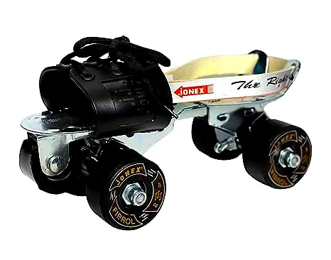 JJ JONEX Fibrol with Brake Adjustable Quad Roller Skates by Total Sporting And Fitness Solutions Pvt Ltd