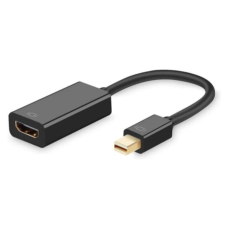 Mini (DP) Display Port (M) to HDMI (F) Adapter, 1080p Display Support Video & Audio Compatible with Computer, PC, Monitor, Projector, HDTV view 2