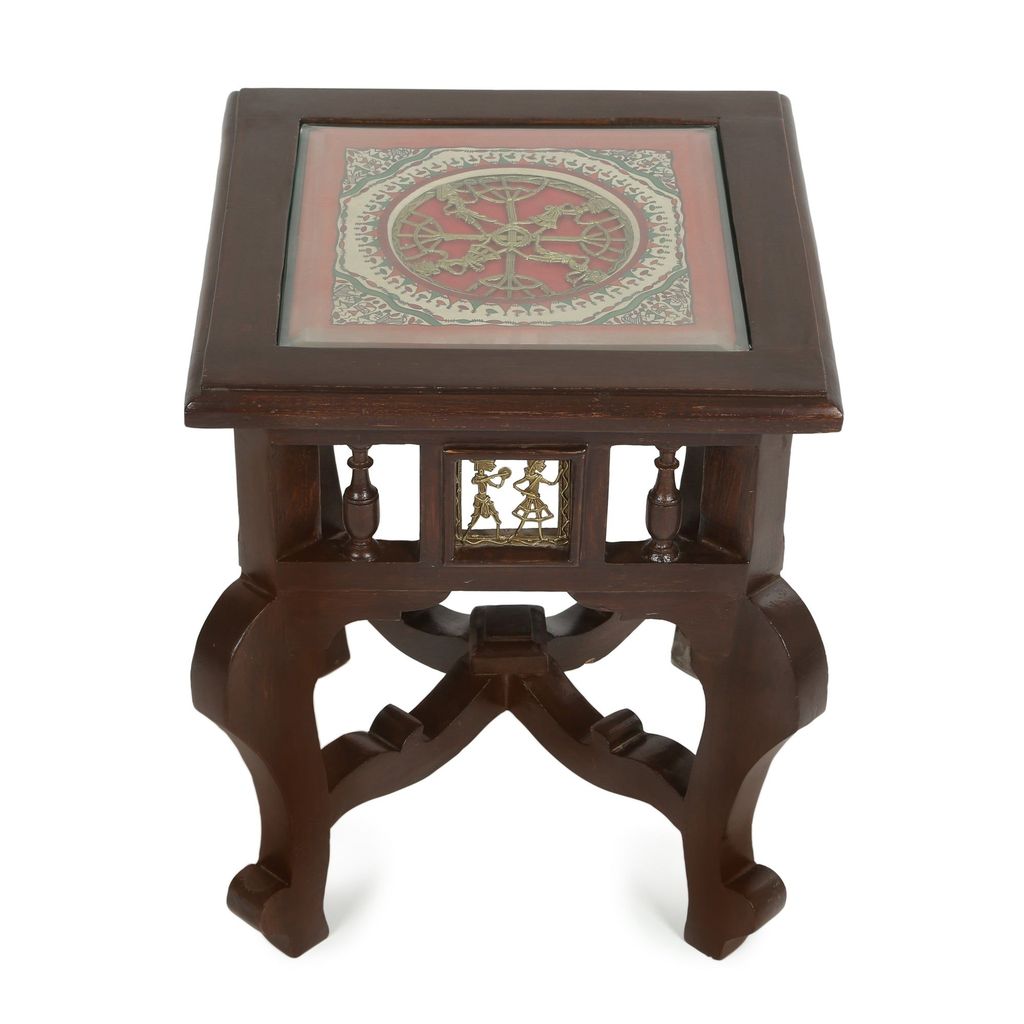 OoNA YUGA AAC290101 Teakwood End Table view 2