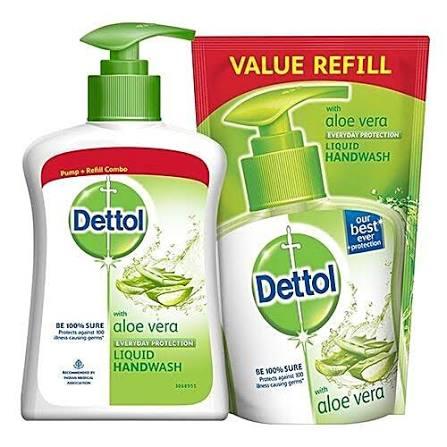 DETTOL HANDWASH ALOE VERA 200ML WITH REFILL