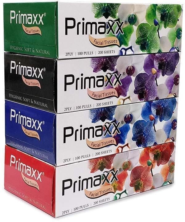 Primaxx 100 Pull 2-Ply 4-in-1 Facial Tissue Pack 1 - Super Soft Dry, Multipurpose, Bedside, Office, Car and Dressing Table view 2