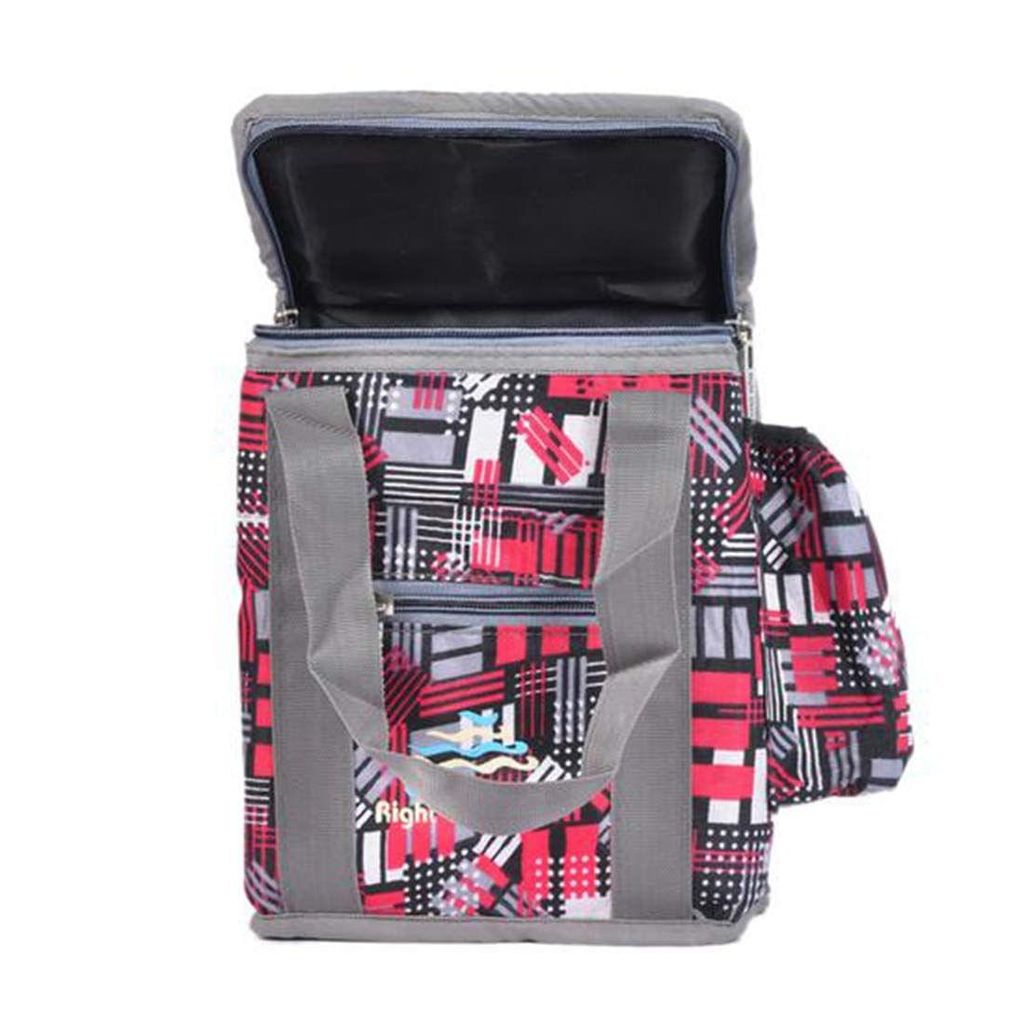 Right Choice Bags Men's and Women's Nylon Multipurpose Lunch Bag (Pink, 10 Inch) view 2