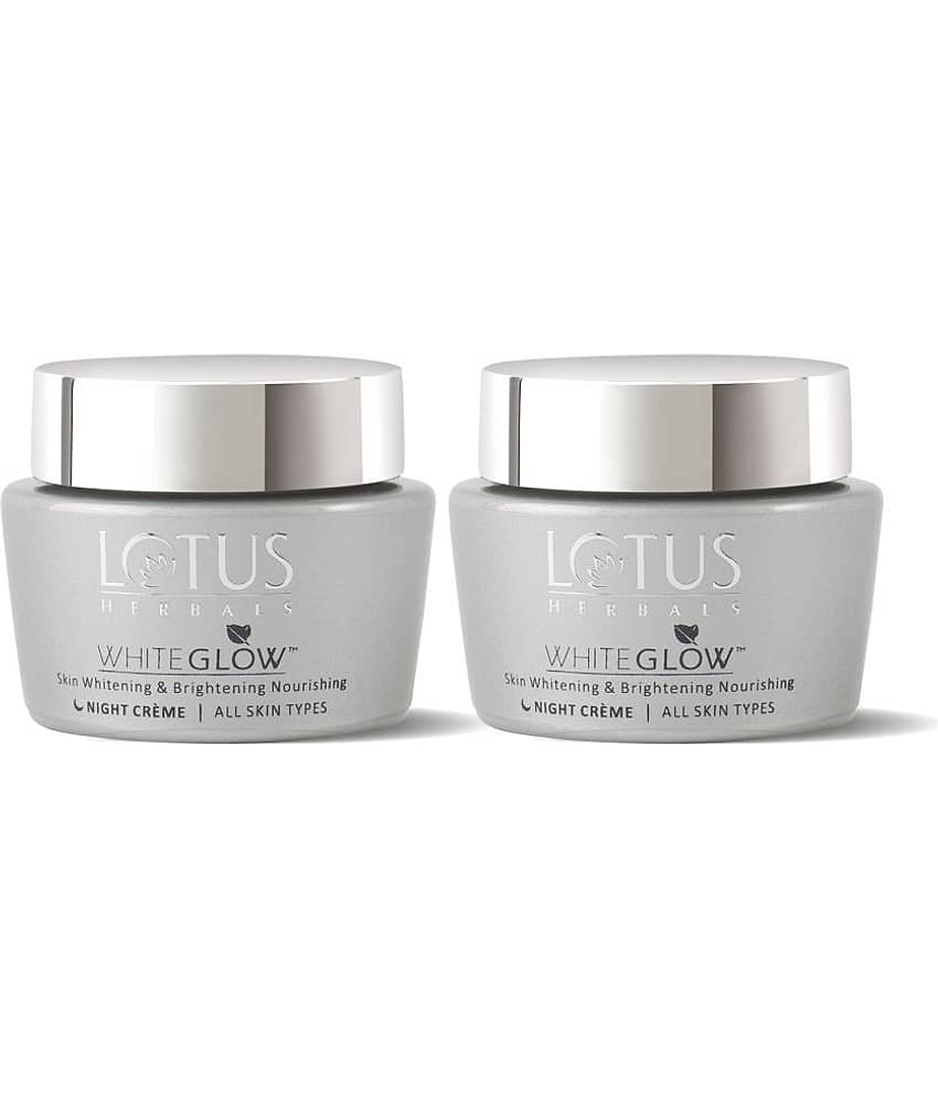 Lotus Herbals Whiteglow Skin Nourishing Night Cream 60g (Pack of 2)