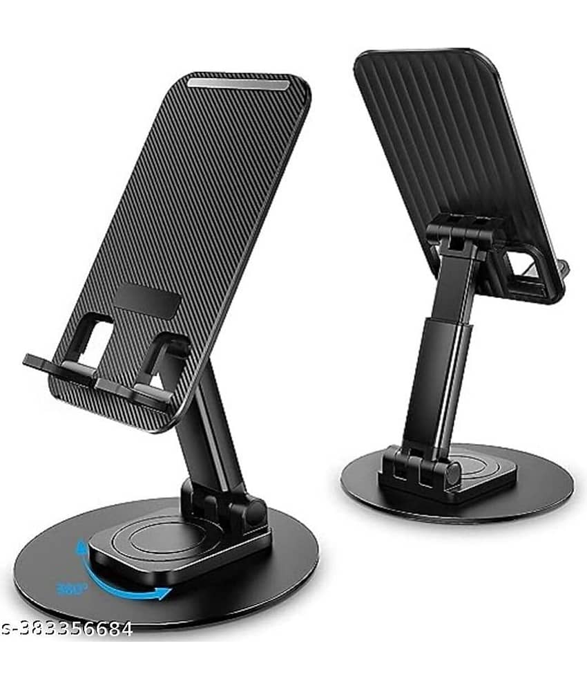 Hybite Mobile Phone Stand 360° Rotation Height and Angle Adjustable Cell Phone Stand for Desk Office Foldable Desktop Phone Holder for Smartphone view 2