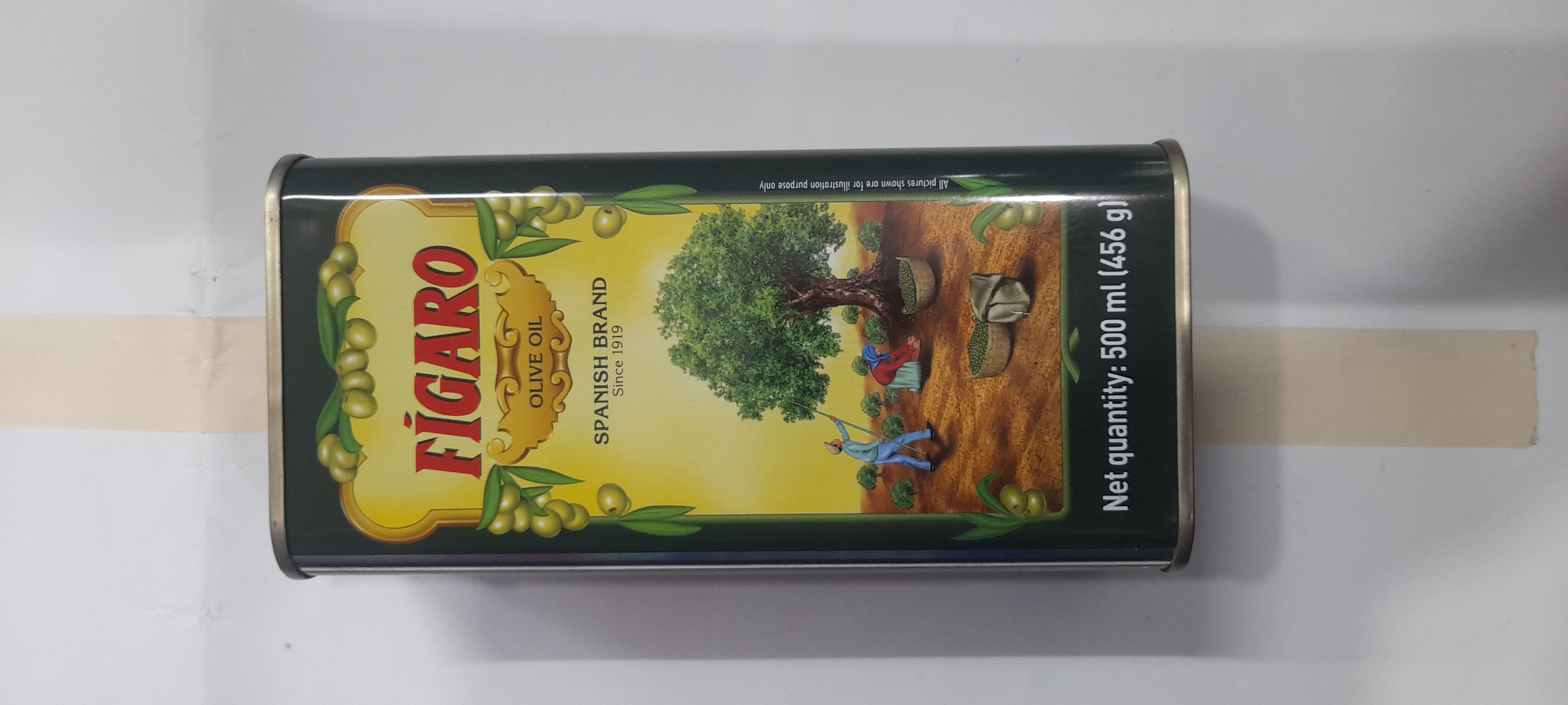 Figaro olive oil Spanish brand box