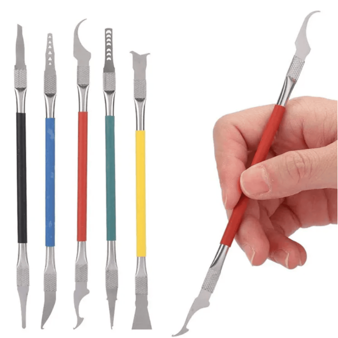 SW-103 5 In 1 CPU IC Electronic Components Degumming Crowbar Tools Kit