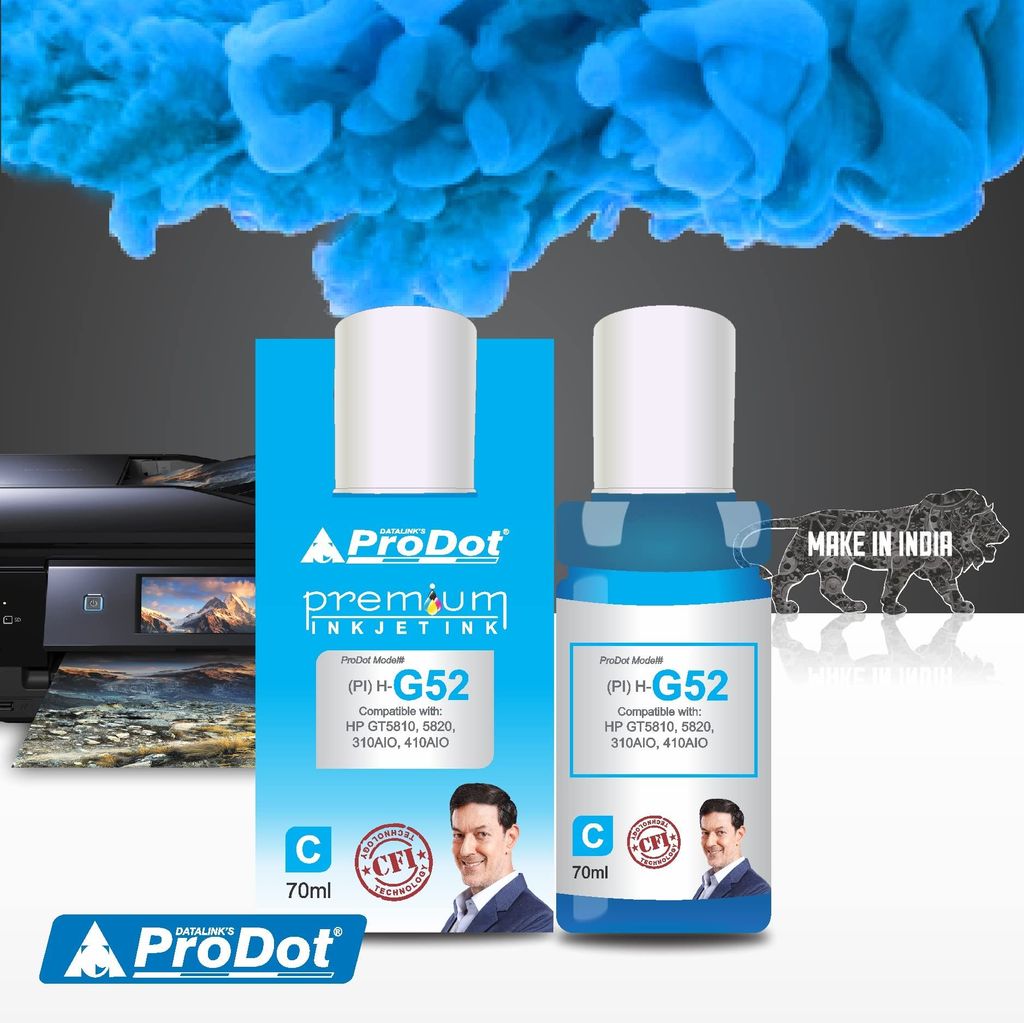 ProDot GT51 GT52 GT 51/52 Inkjet Ink Refill Compatible with HP Deskjet GT5810, 5811, 5820, 5821 Ink Tank AIO 310, 315, 319, 410, 415, 419 Ink Tank Printers view 2