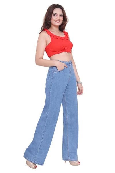 High Waist Wideleg Jeans view 2