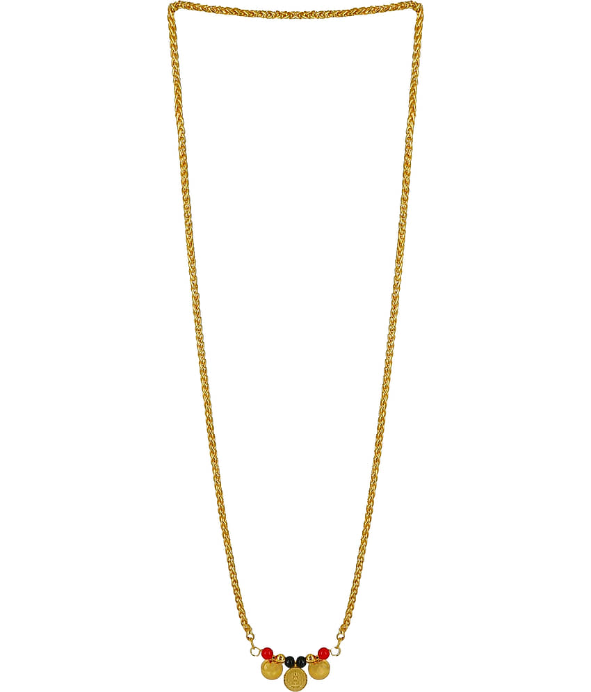 KRIMO - Golden Mangalsutra ( Pack of 1 )