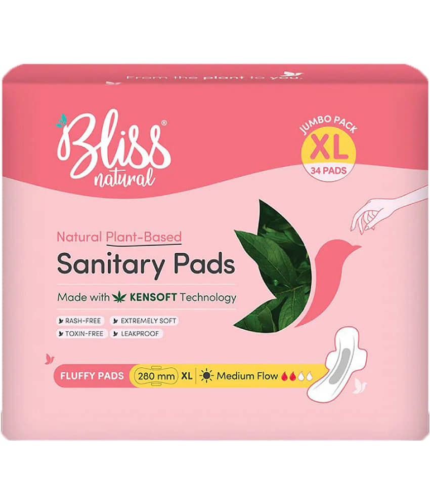 BLISSNATURAL Cottony XL Regular Sanitary Pad