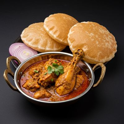 Kodikura With Poori