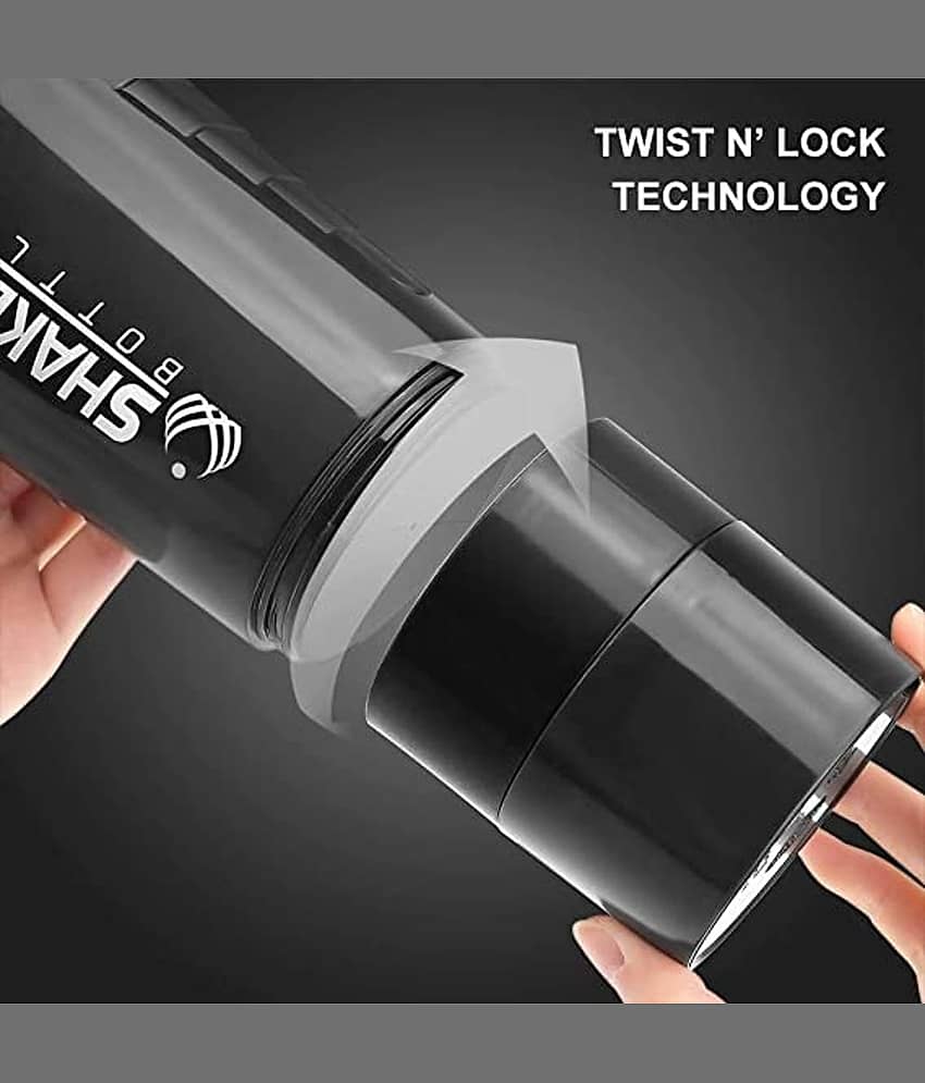 HORSE FIT Gym Spider Shaker Bottle 500ML| Shakers For Protein Shake With 2 Storage Compartment | Leakproof Gym Protein Shaker For Post And Pre-Workout Drink | 100% Bpa Free(Multicolor) view 2