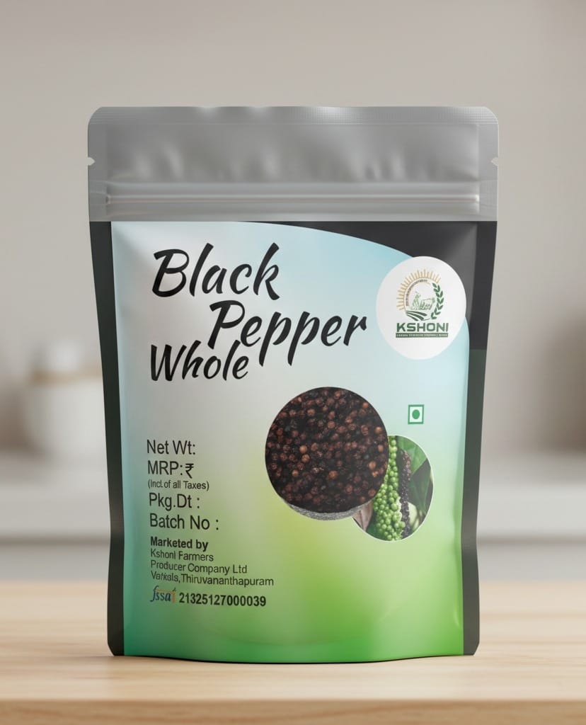 Kshoni Black Whole Pepper - Premium Quality Spice
