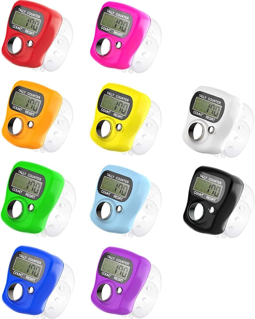 Digital Finger Tally Counter for Prayer, Sports, Knitting & More