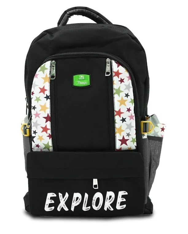 JB Large 34 L Backpack VentureMax Travel Pack (Black)