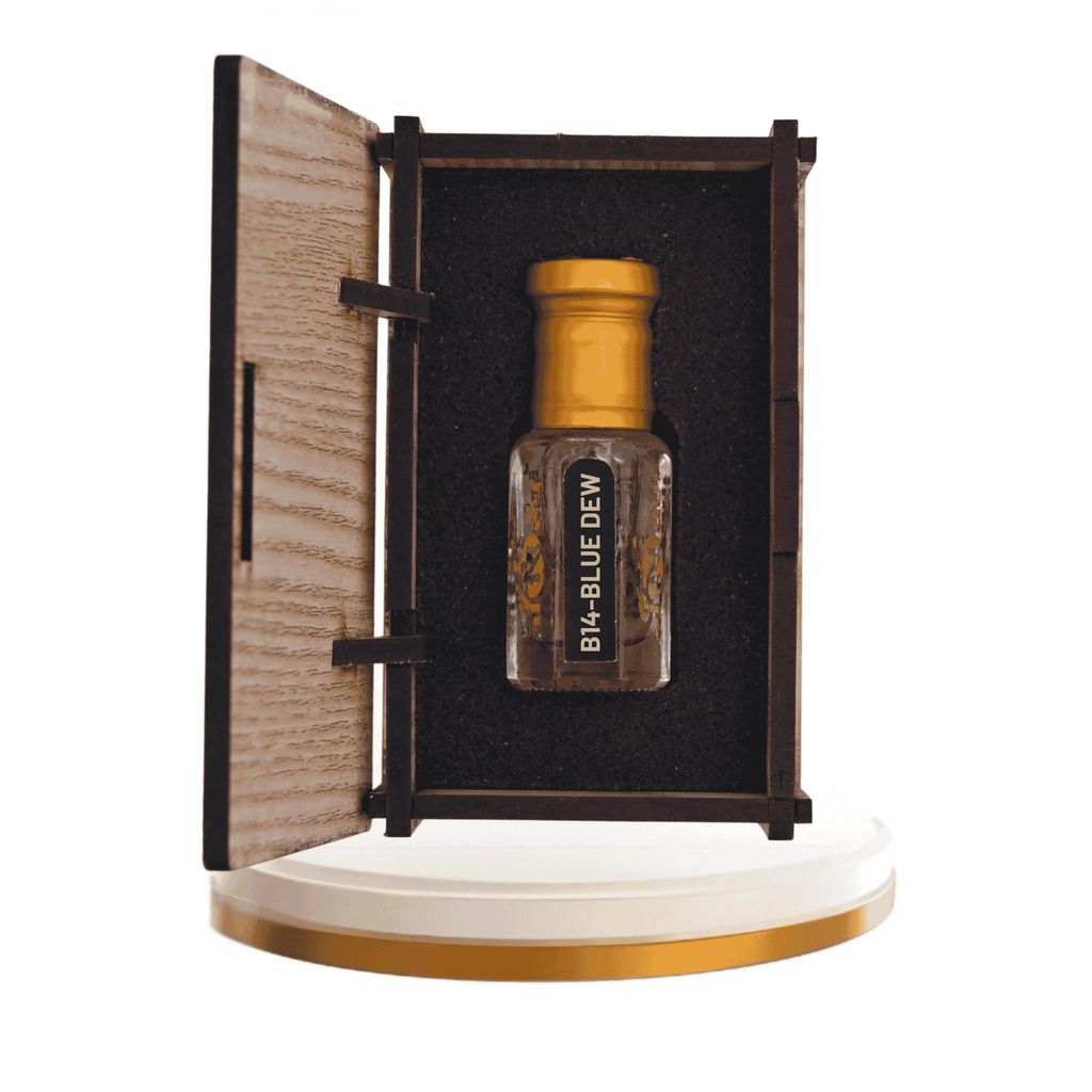 alnaqi fragrances Blue Dew 12ml - Concentrated Blue Perfume for Men, Premium Dew Fragrance Oil, Long Lasting No Alcohol Perfume, Fresh Sporty Arabic Attar