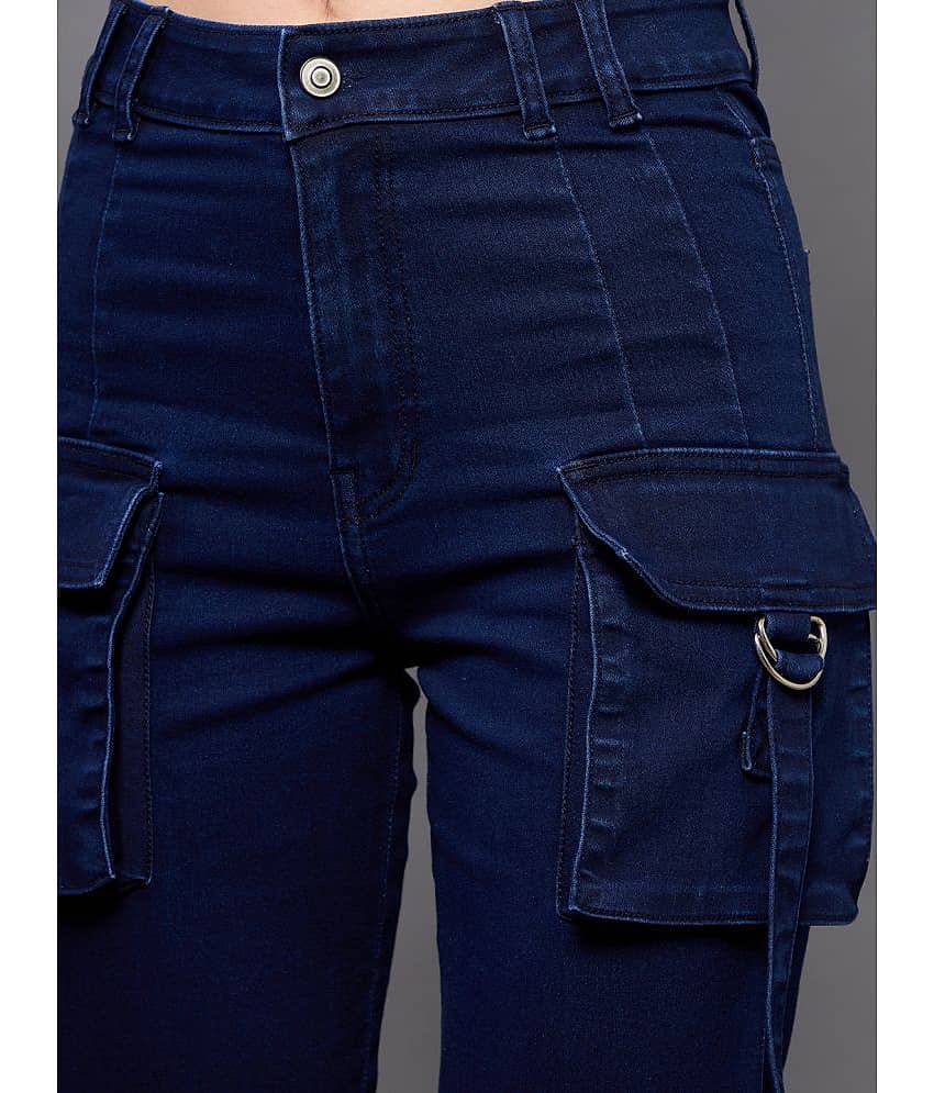 Miss Chase - Navy Blue Denim Bootcut Women's Jeans ( Pack of 1 ) view 2