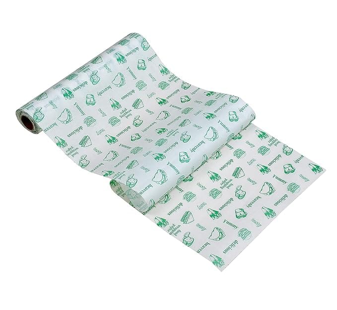 Greaseproof Wrapping Paper Roll - 100% Recyclable, Disposable, and Eco-Friendly