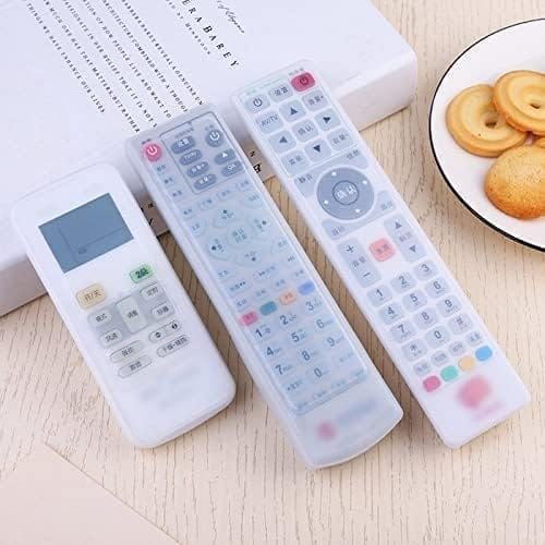 Universal Silicone Remote Control Protective Covers (Set of 3) - Clear, Dustproof, & Shockproof Sleeves