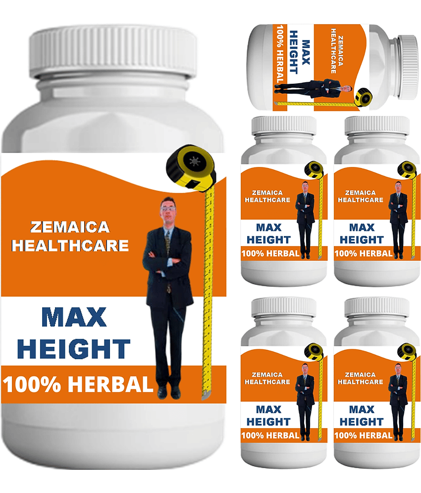 Zemaica Healthcare max height chocolate flavor 0.6 kg Powder Pack of 6