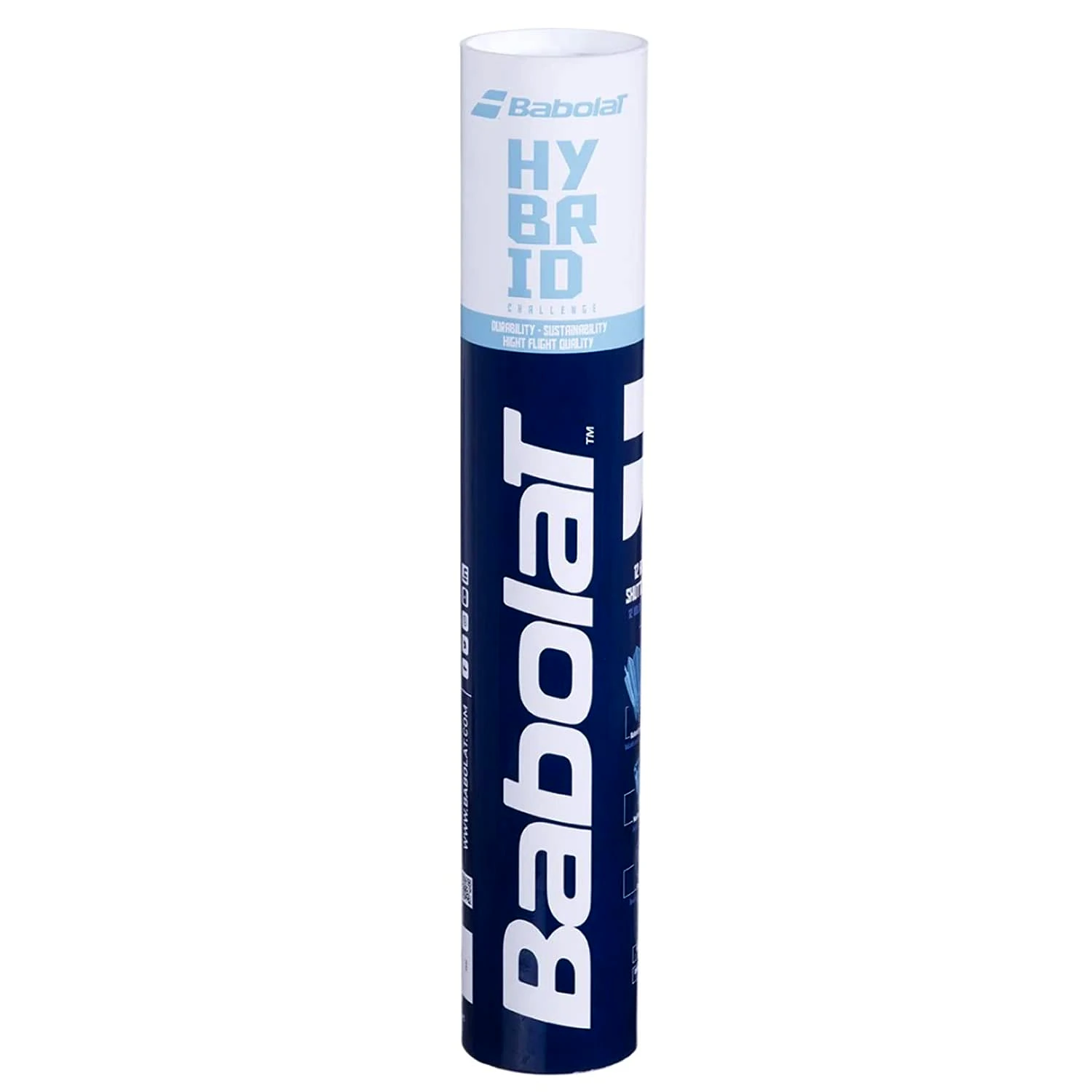 Babolat Hybrid Shuttlecock: Premium Feather Shuttlecock for Tournament and Competitive Badminton Play (Type - Feather, Size - 76 SPEED) by Total Sporting And Fitness Solutions Pvt Ltd