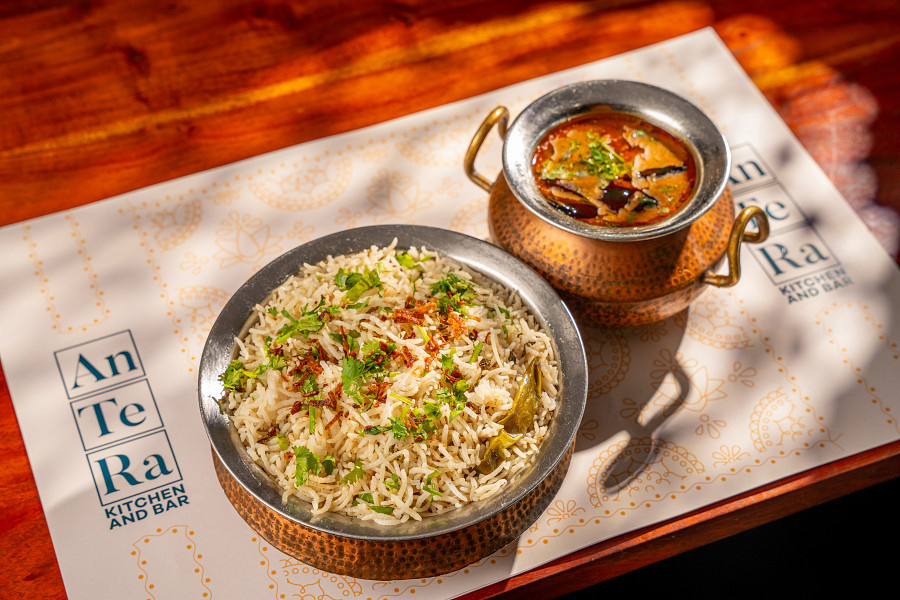 Bagara rice and dalcha mutton