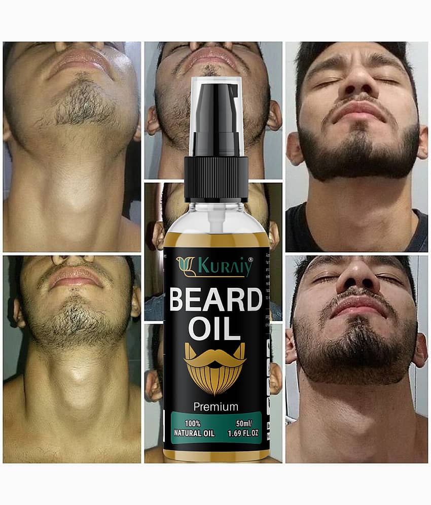 KURAIY Beard Growth Essential Oil For Men Beard Care Hair Growth Nourishing Beard Care