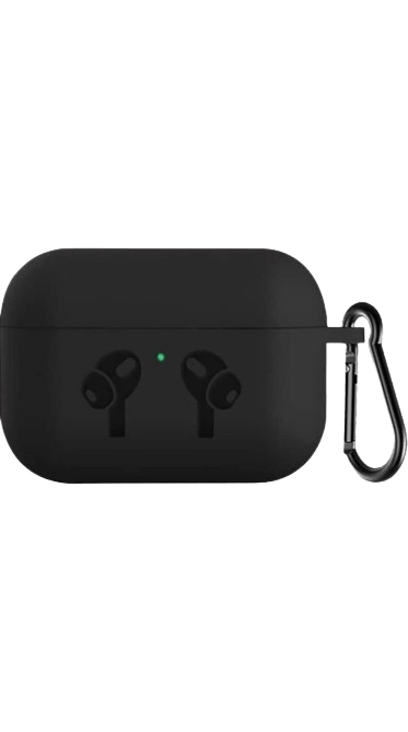 l&t world Silicone Press and Release Headphone Case (Black)