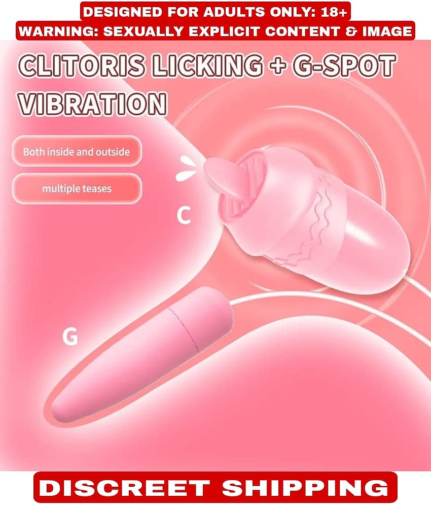 2 IN 1 LICKER+EGG USB POWER 12 FREQUENCY VIBRATOR SEXY TOY LOW PRICE FOR WOMEN BY KAMAHOUSE