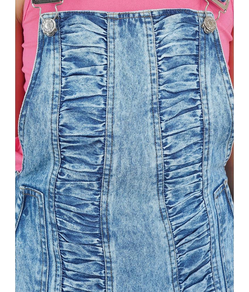 Being Naughty Girls Denim Dungarees ( Pack of 1 , Blue ) view 2