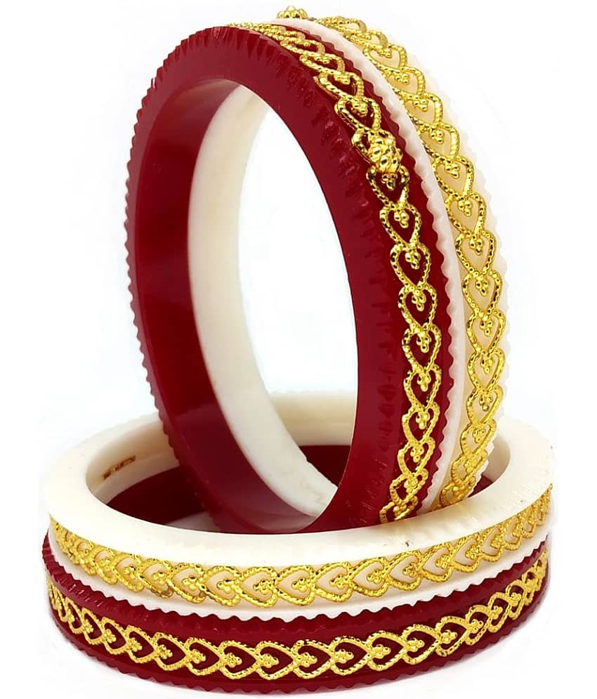 Bovzen - Multicolor Bangle ( Pack of 4 )