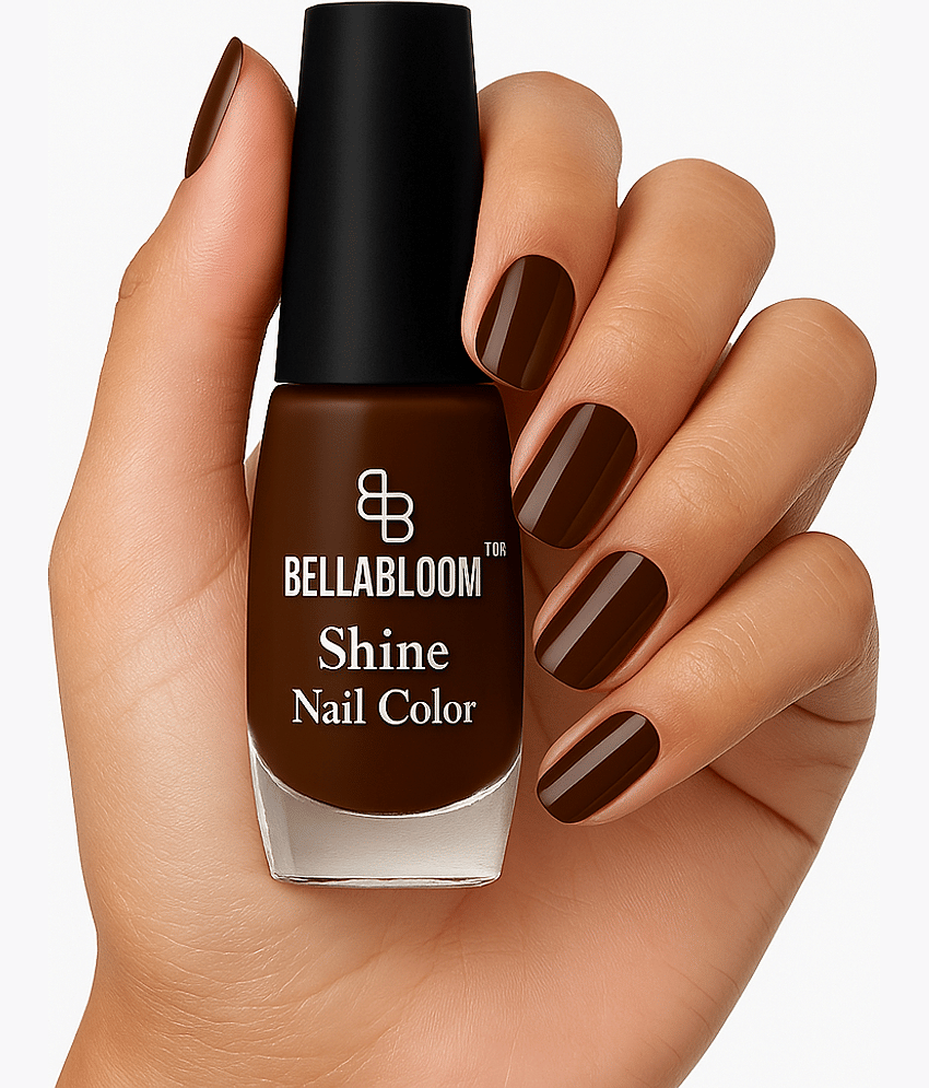 BELLABLOOM Brown Glossy Nail Polish 10 ( Pack of 1 ) view 2