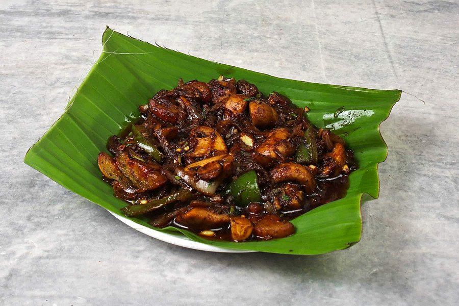 Mushroom pepper fry