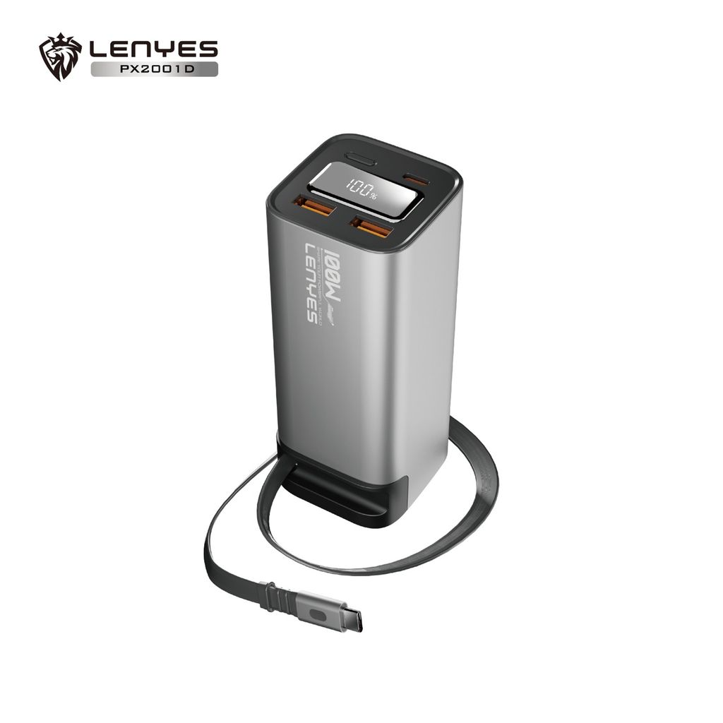Lenyes PX2001D (100W) 20000mAh Power Bank (Silver)