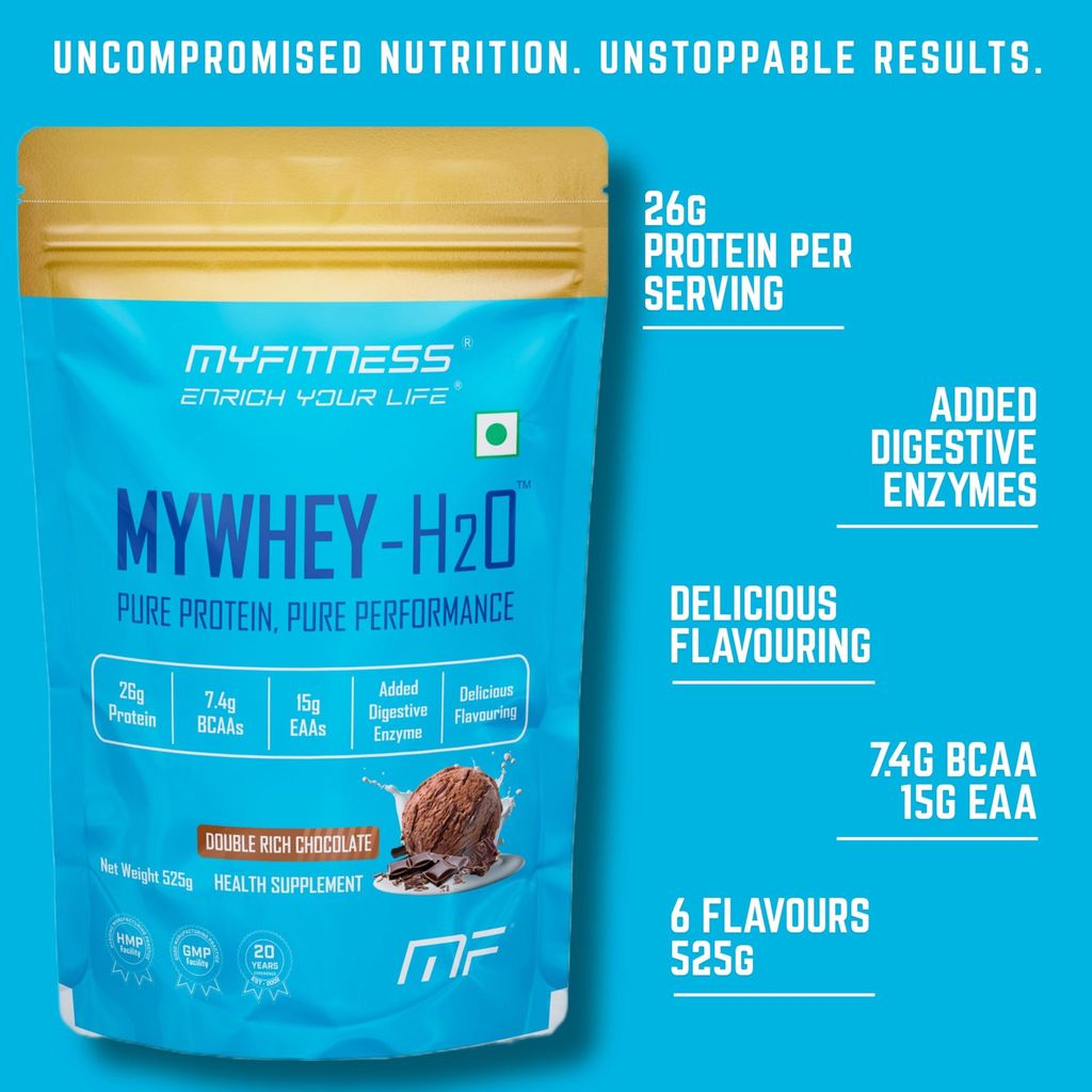 Myfitness Mywhey H2O | 26g Protein Per Serving | 7.4g BCAAs | 15g EAAs | Added Digestive Enzymes | view 2