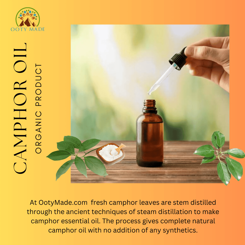 Premium Camphor Essential Oil - 100% Pure and Natural for Hair Care view 2
