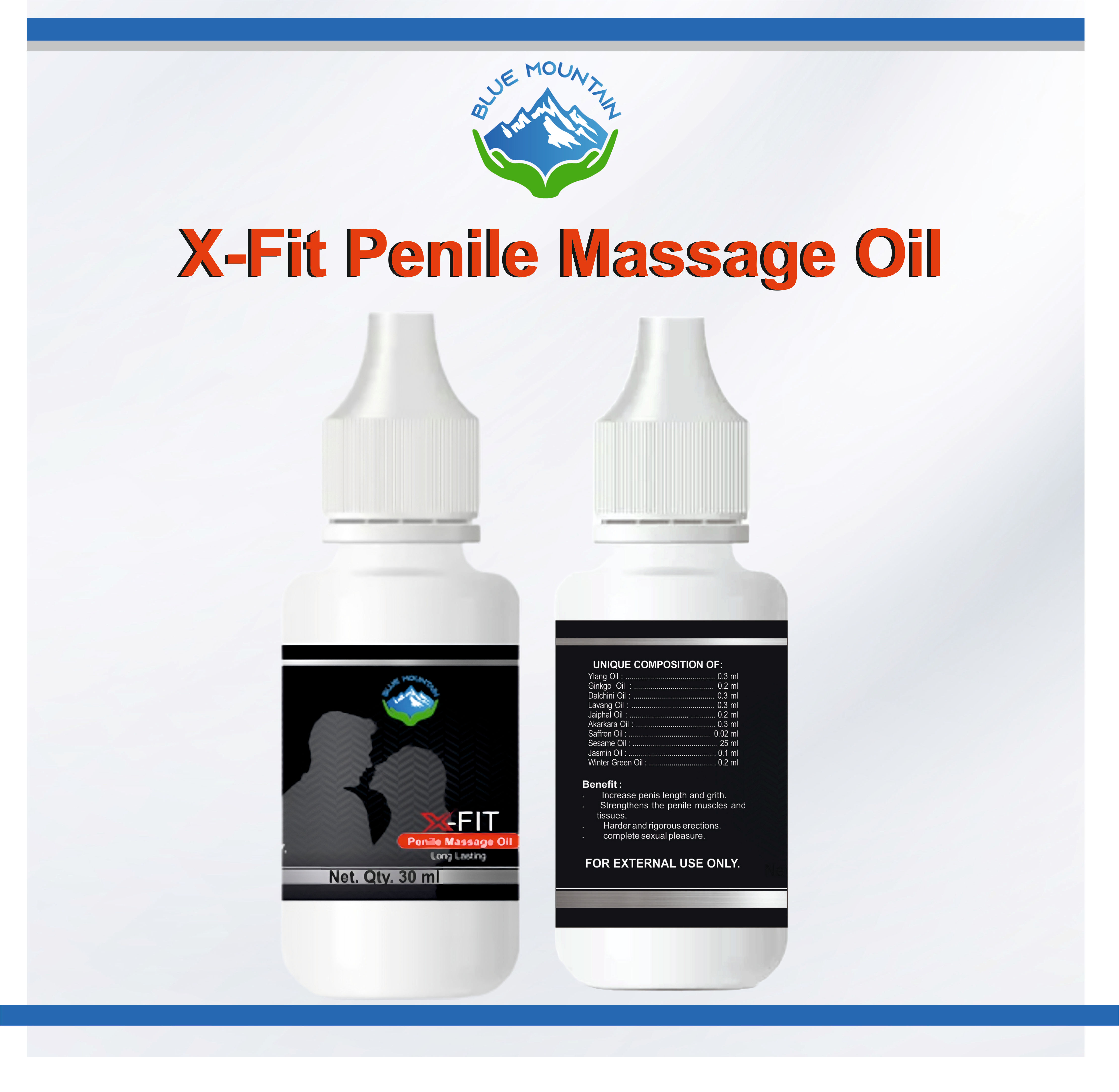 BLUE MOUNTAIN X-Fit Penile Massage Oil, 30 ml view 2