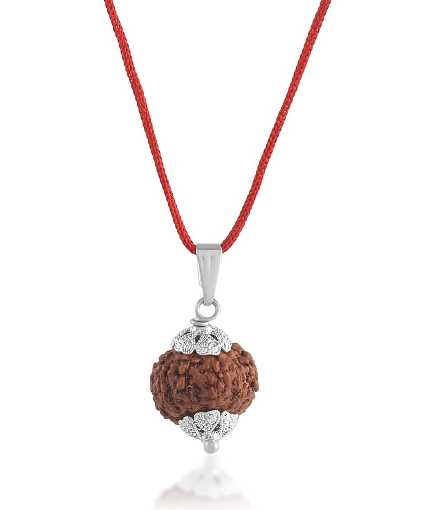 ADMIER 9 Mukhi Rudraksha Pendant With Thread ( Pack of 1 ) view 2