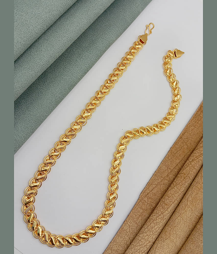 SHANKHRAJ MA LL Gold Plated Chains Combo ( Set of 2 ) view 2