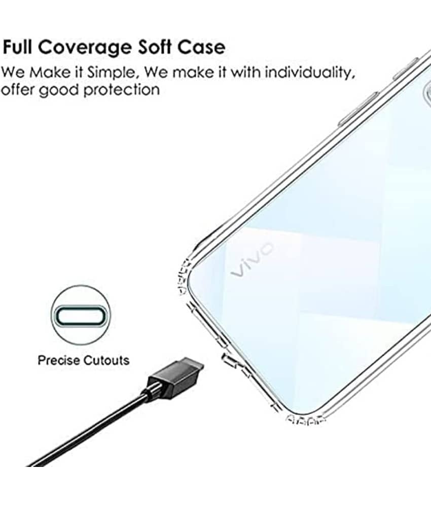 ZAMN - Transparent Silicon Silicon Soft cases Compatible For VIVO Y33S ( Pack of 1 ) view 2