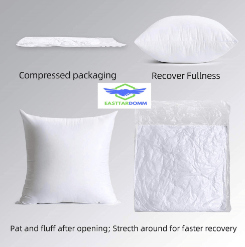 EASTTARDOMM Side dori strip cross pillow pack of two| White | Size – 16 x 26 Inches | view 2
